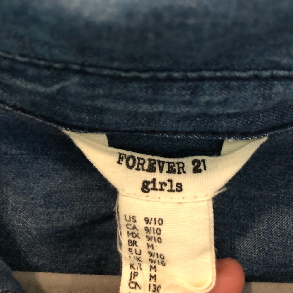 Forever 21 Girls denim dress - Picture 3 of 3